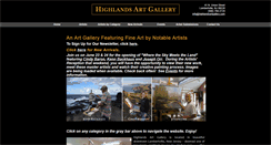 Desktop Screenshot of highlandsartgallery.com